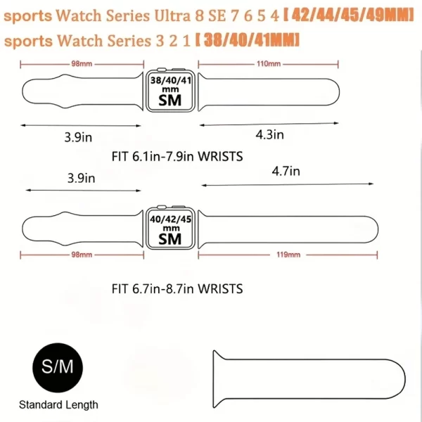 Bracelete de silicone para Apple Watch Ultra - Image 7