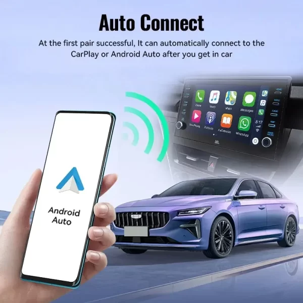 XUDA NOVO Adaptador sem fios para CarPlay Android Auto - Image 5