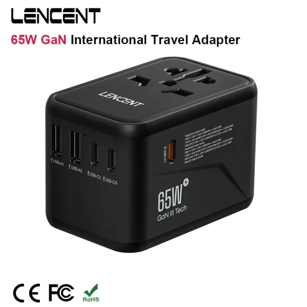 LENCENT Adaptador de viagem