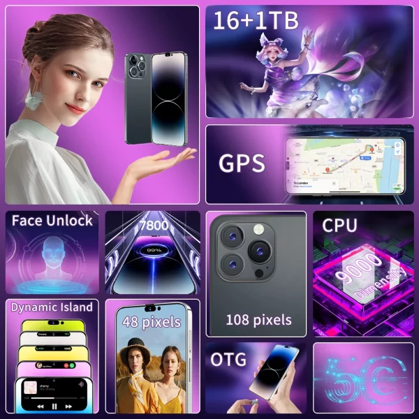 Smartphone i15pro 5G - Image 2